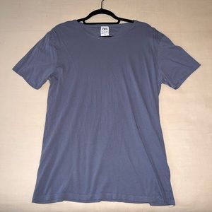 Men’s Zara short sleeve T-shirt in slate blue. Size Large